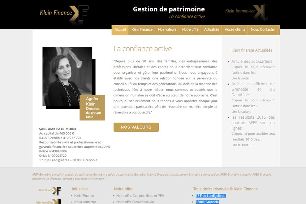 AMK Patrimoine, gestion de patrimoine