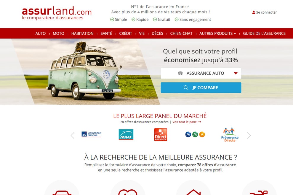 Assurland, comparateur d’assurances
