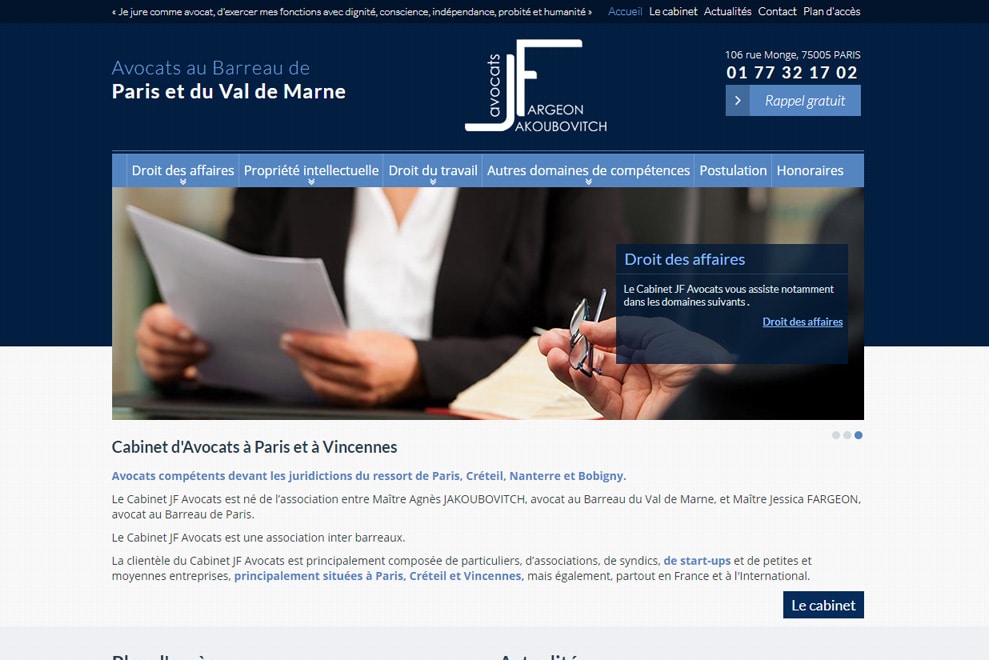 Cabinet JF Avocats, avocats en droit des contrats