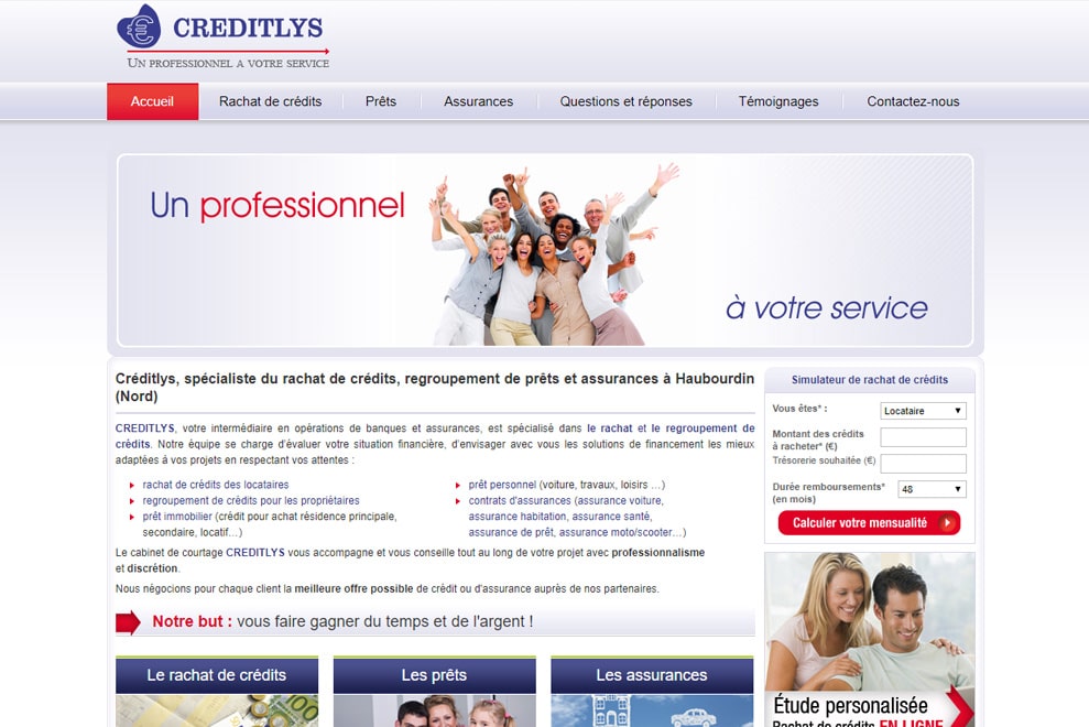 Creditlys, courtier en crédits