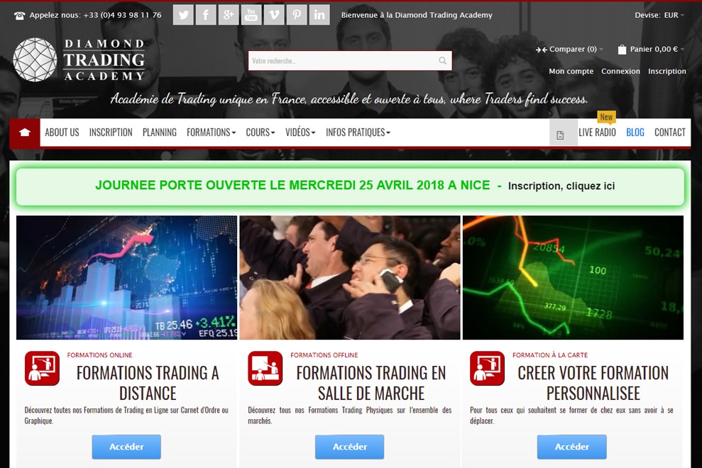 Diamond Trading Academy, école de trading