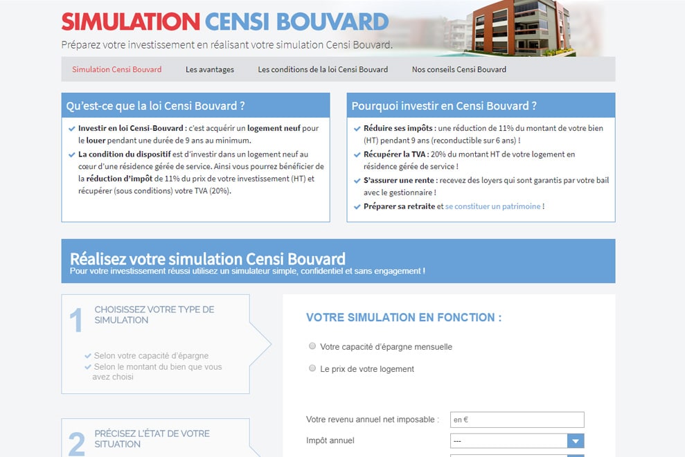 E-tematik, simulation Censi-Bouvard