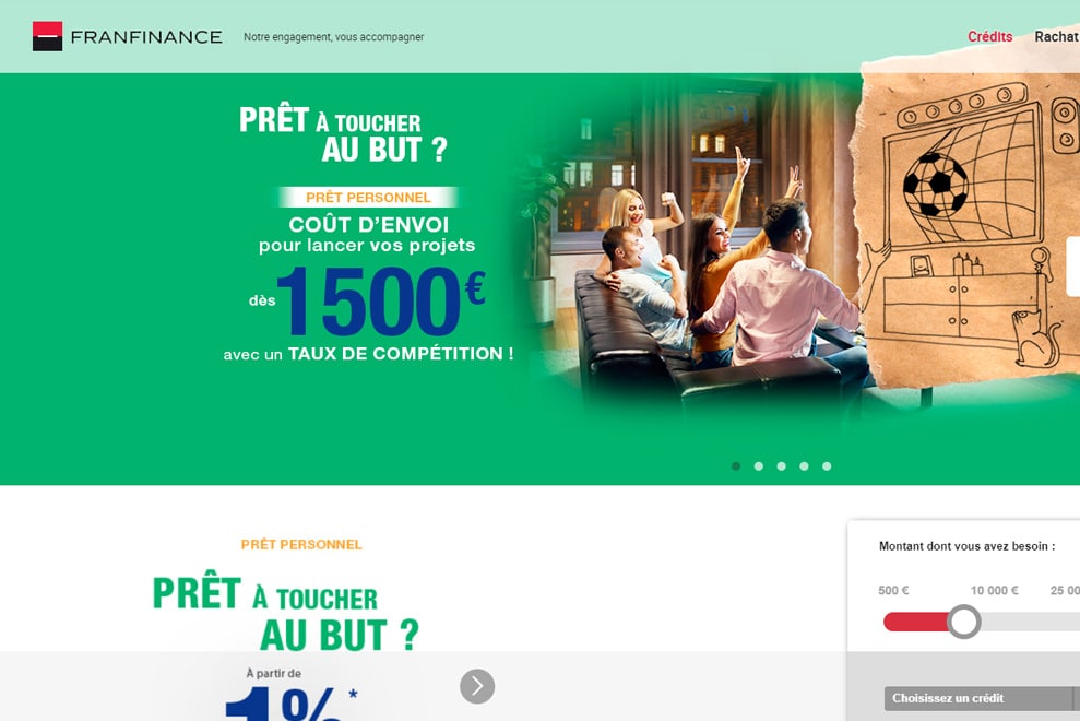 Franfinance, crédit personnel à la consommation