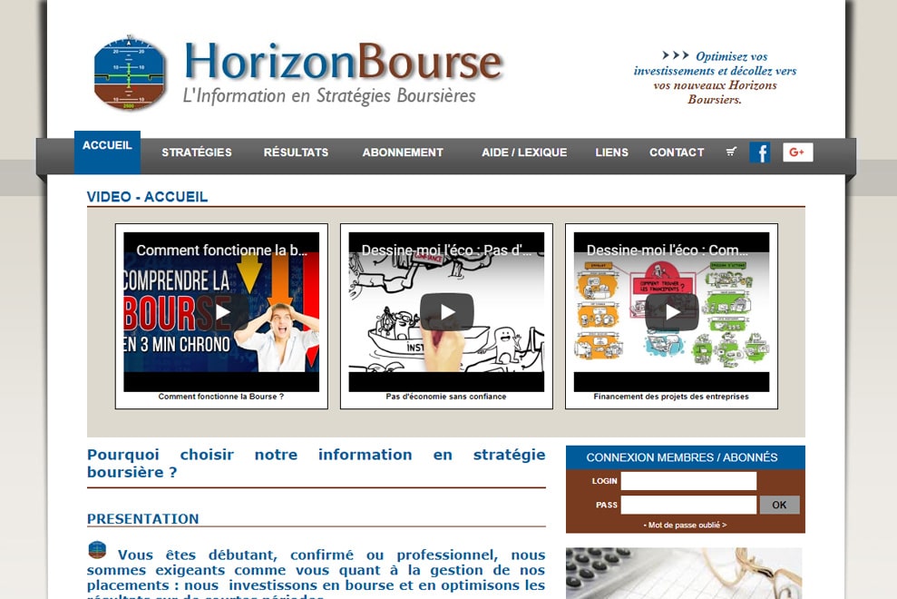 HorizonBourse, information en stratégies boursière