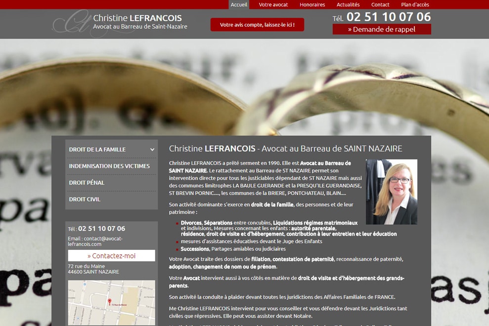 Maître C. Lefrancois, avocat divorce