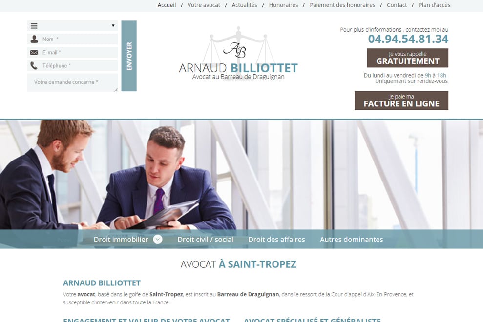 Me Arnaud Billiottet, avocat droit immobilier