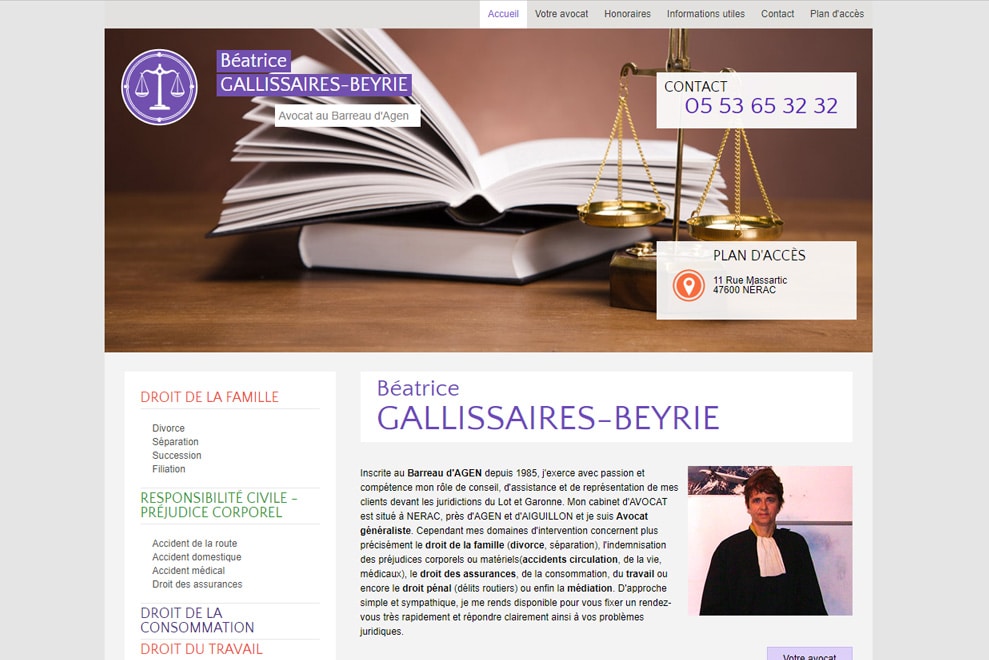 Me Béatrice Gallissaires-Beyrie, avocat droit de la famille