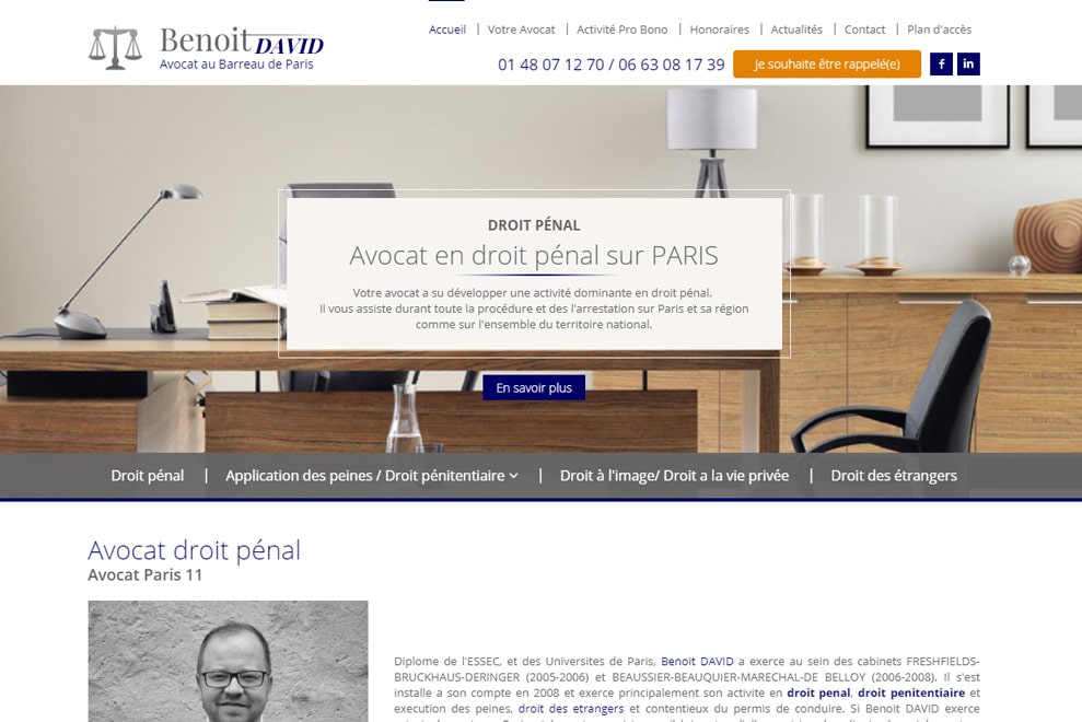 Me Benoit David, avocat droit pénal