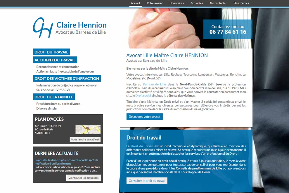 Me Claire Hennion, avocat droit du travail