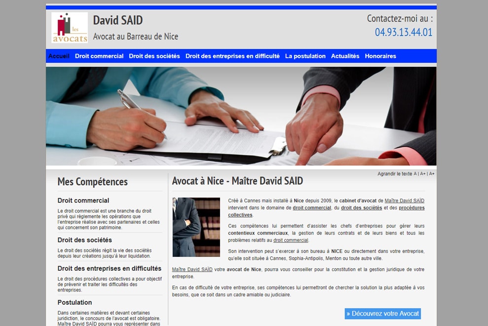 Me David Saïd, avocat droit commercial