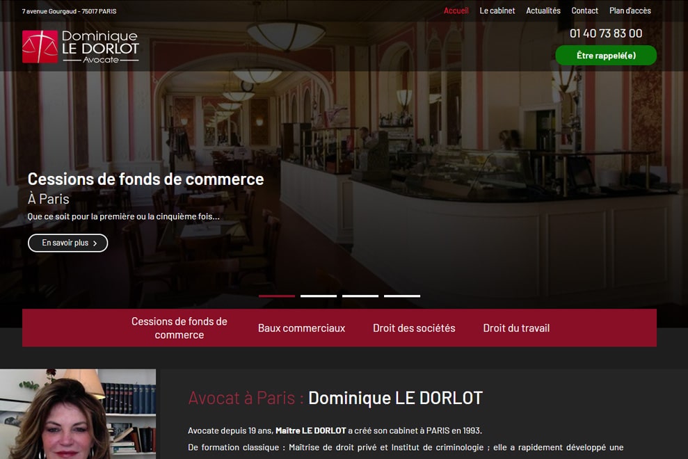 Me Dominique Le Dorlot, avocat droit de la société