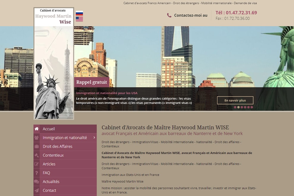 Me Haywood Martin Wise, avocat droit des étrangers