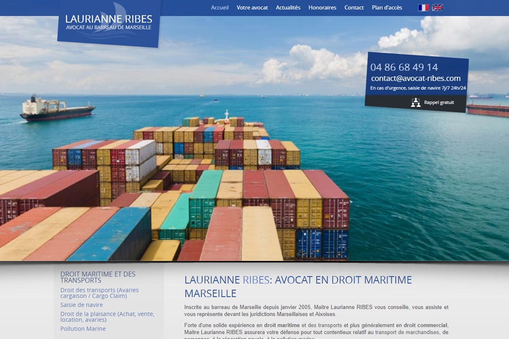 Me Laurianne Ribes, avocat droit commercial et maritime