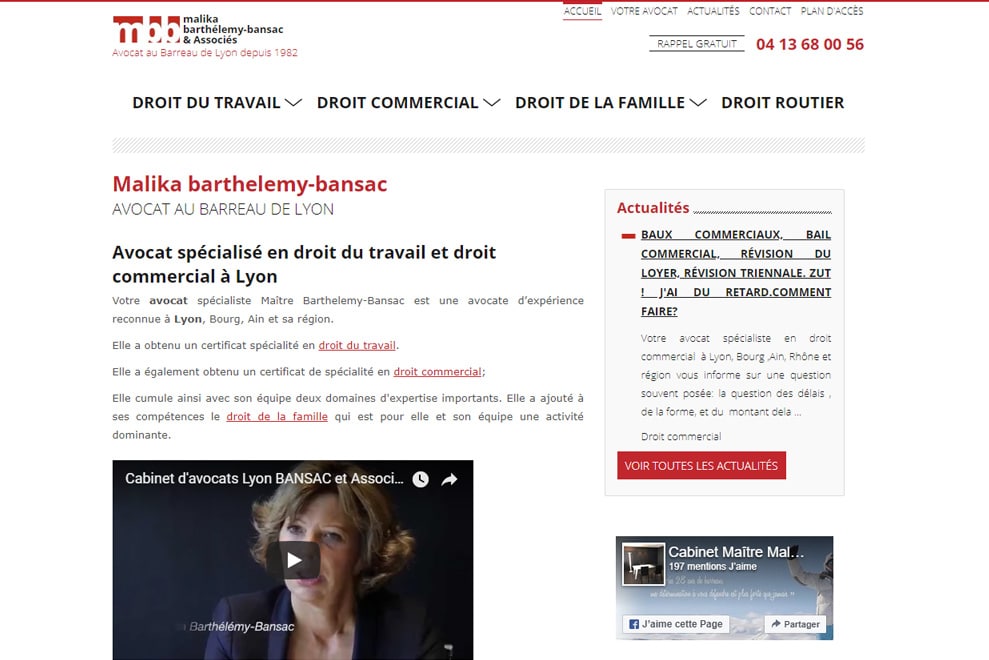 Me Malika Barthélemy-Bansac, avocat droit commercial
