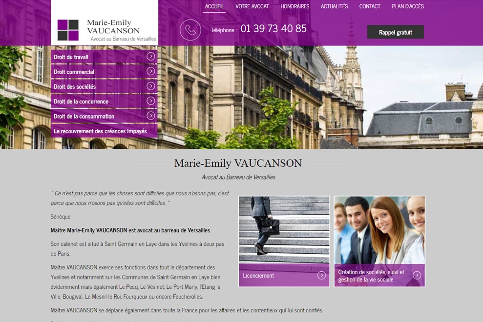 Me Marie-Emily Vaucanson, avocat droit du travail
