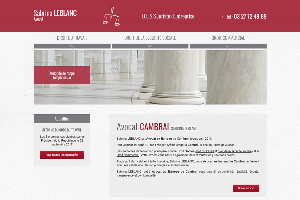 Me Sabrina Leblanc, avocat droit social