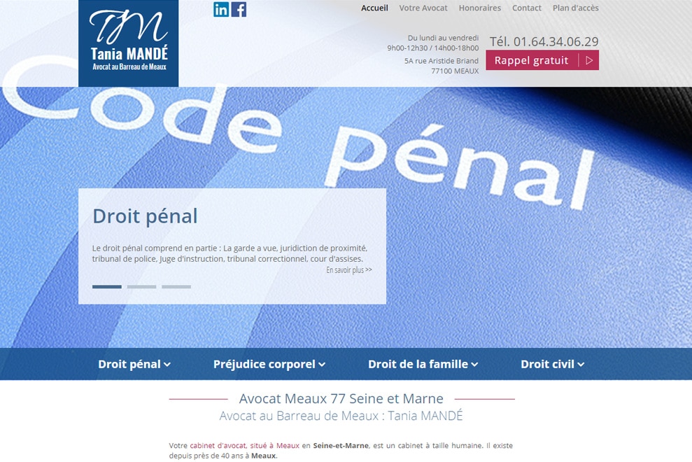 Me Tania Mandé, avocat droit civil