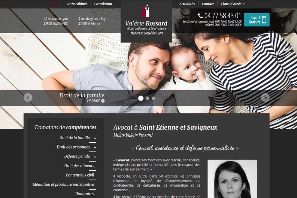 Me Valérie Rossard, avocate généraliste