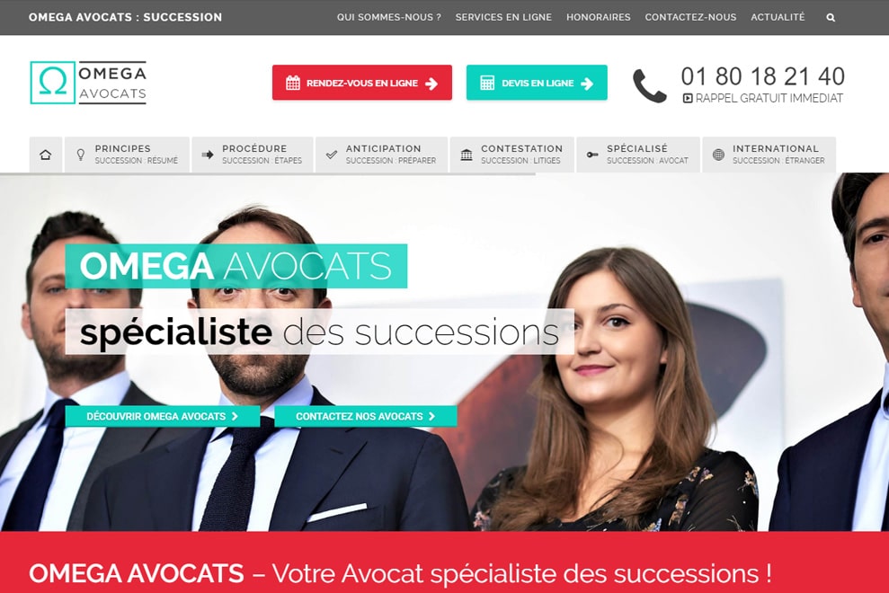 Cabinet Omega, avocats droit des successions