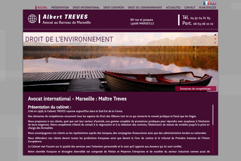 Me Albert Treves, avocat droit international