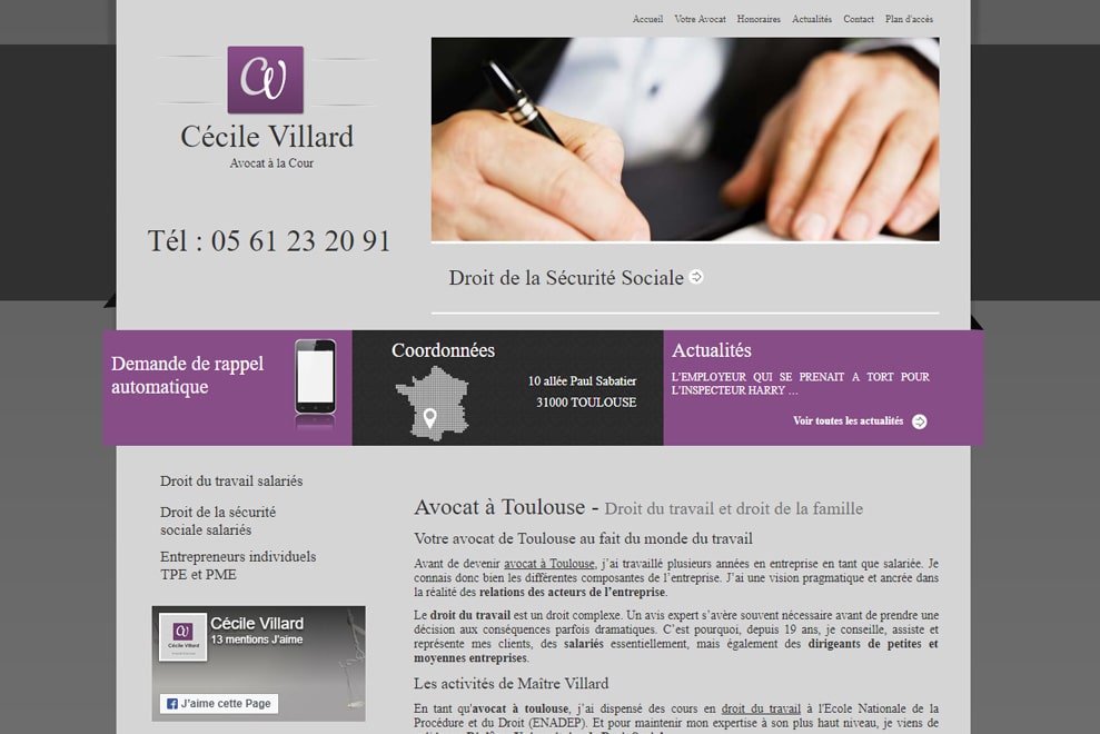 Me Cécile Villard, avocat droit social