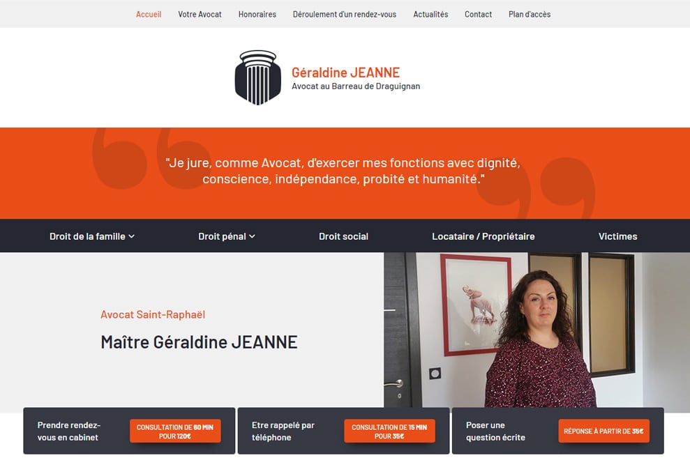 Me Géraldine Jeanne, avocat droit de la famille