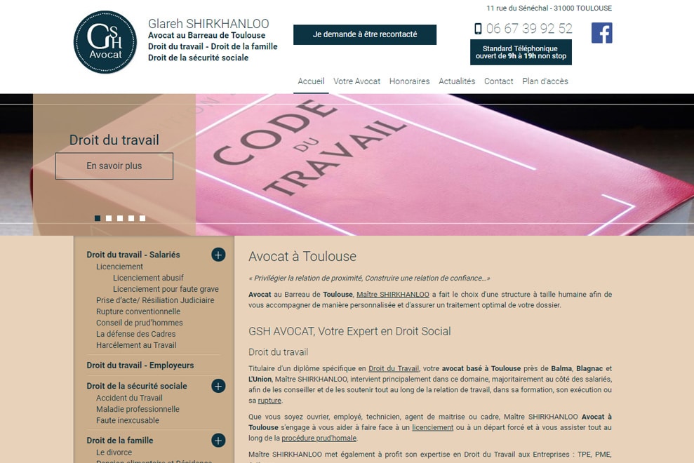 Me Glareh Shirkhanloo, avocat droit social
