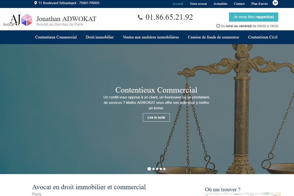 Me Jonathan Adwokat, avocat droit commercial