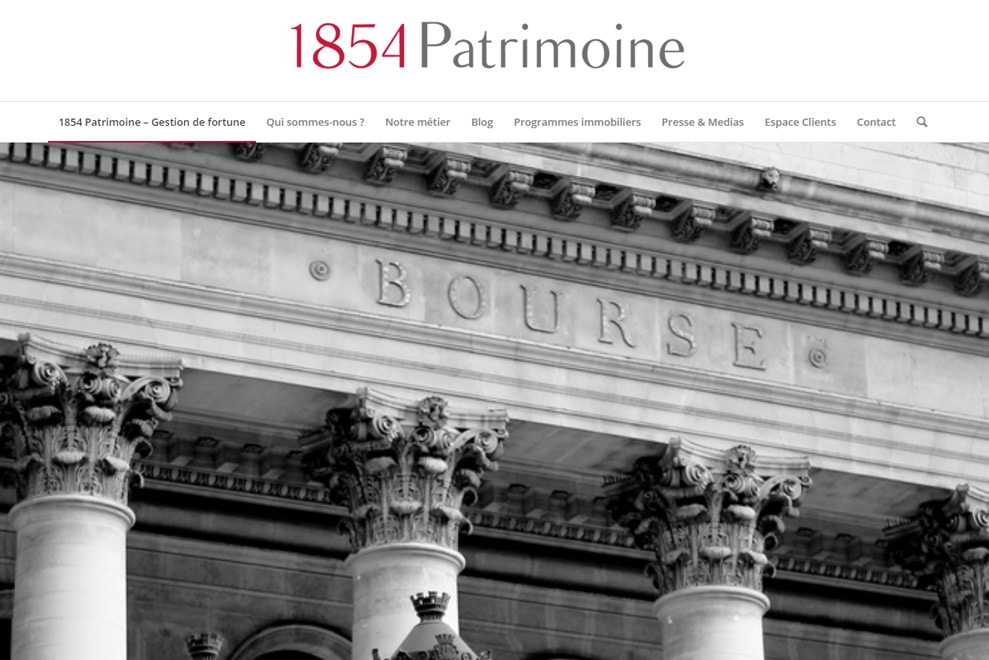 1854 Patrimoine, gestion de patrimoine