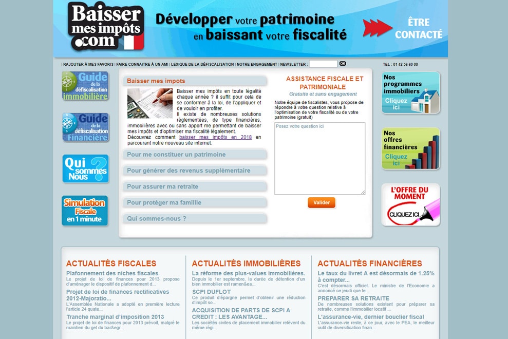 Baisser mes impôts, défiscalisation immobilière