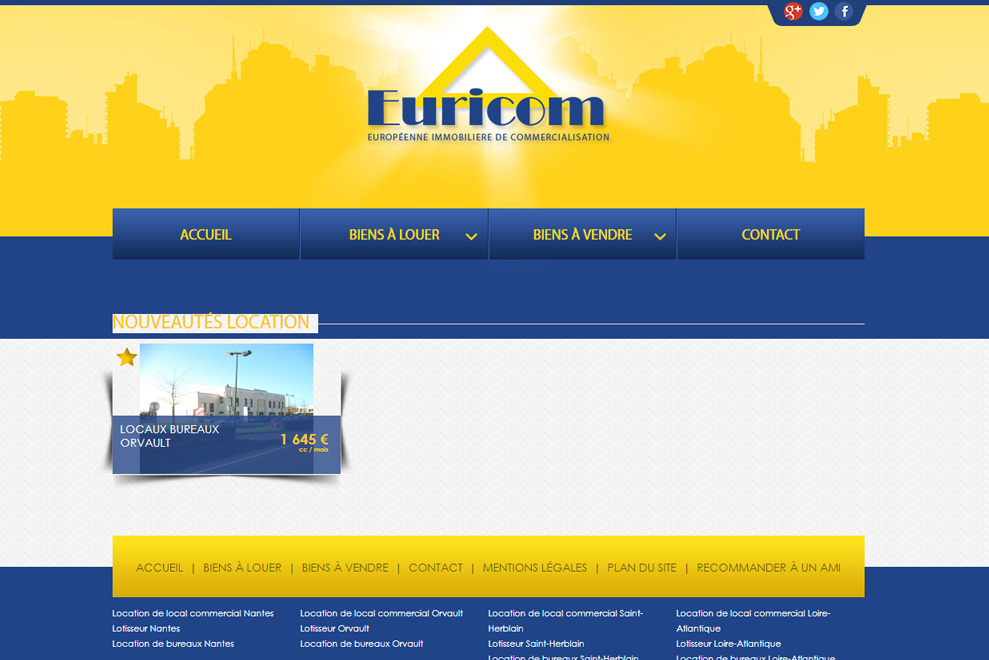 Euricom Atlantique, agence immobilière