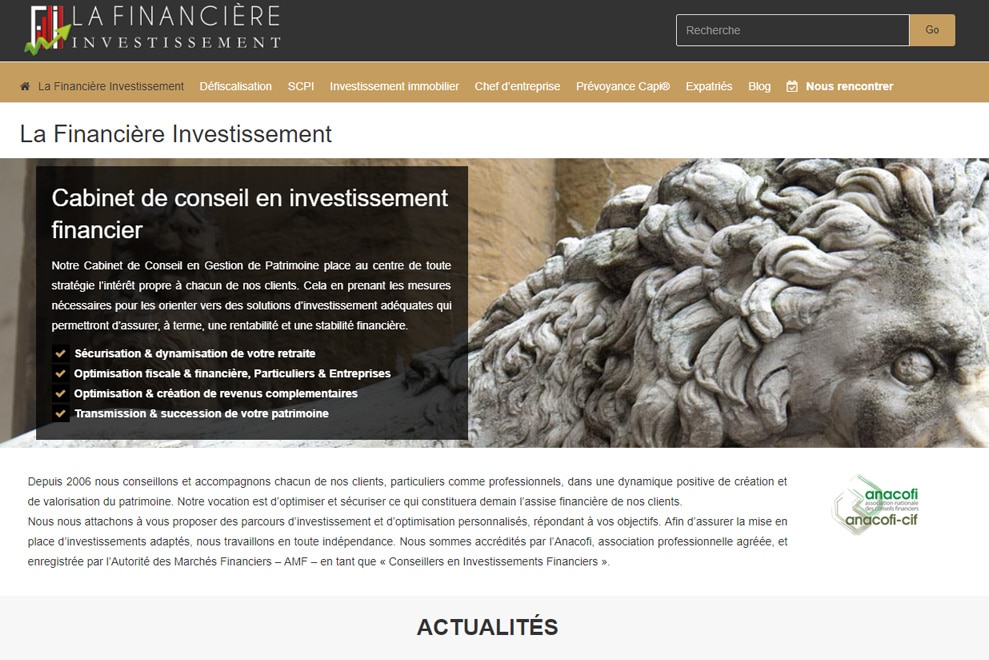 La Financière Investissement, gestion de patrimoine