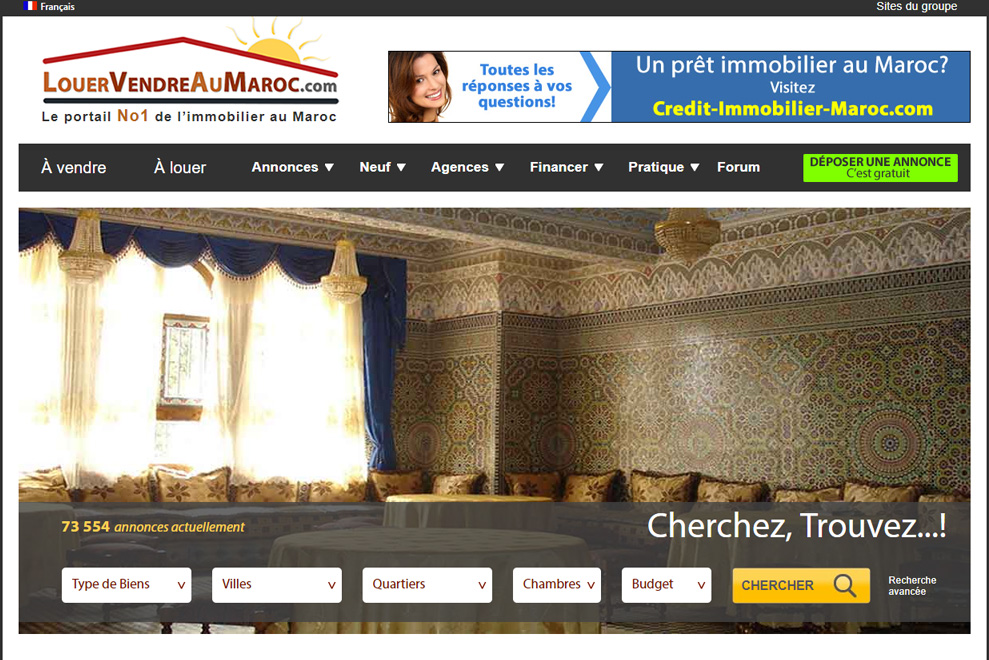 Louer Vendre au Maroc, annonces immobilières