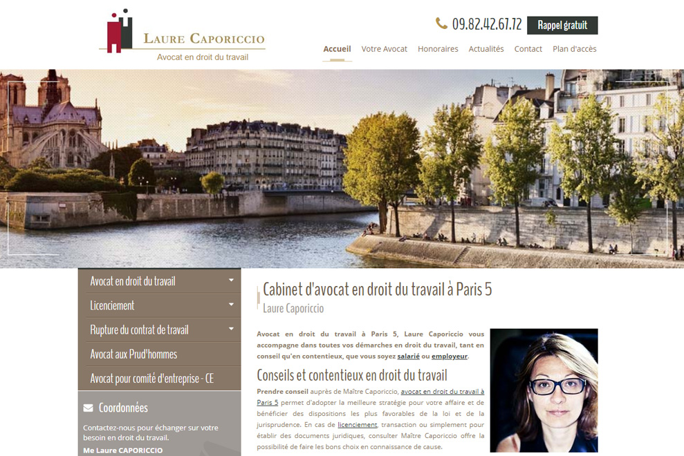 Me Laure Caporiccio, avocat droit du travail