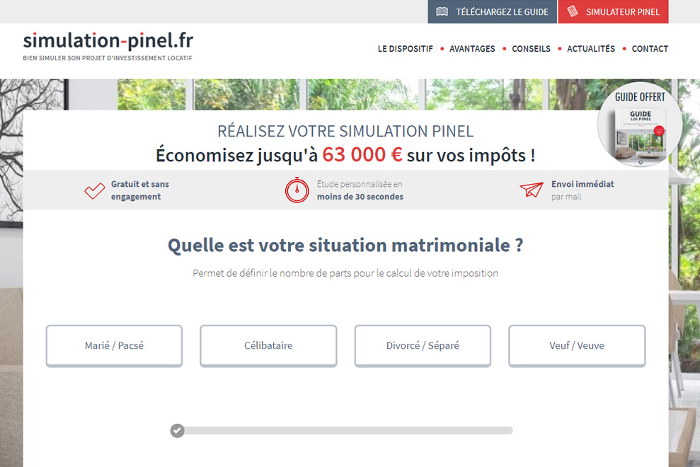 Simulation Pinel, investissement Pinel