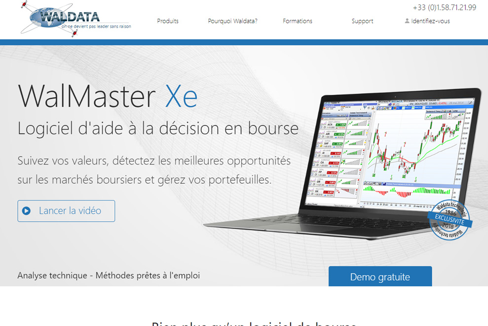 Waldata, logiciel de bourse et de trading