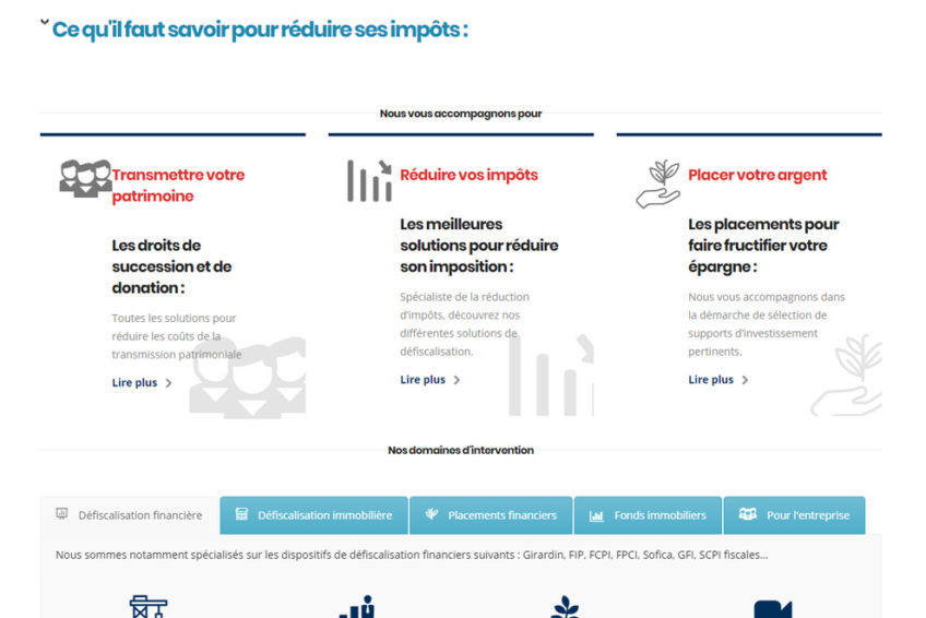 Reduction-impots, défiscalisation financière et immobilière