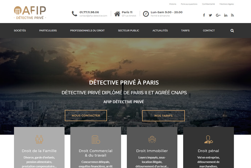 AFIP, détective privé à Paris