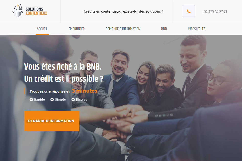 Solutions contentieux, crédit en Belgique