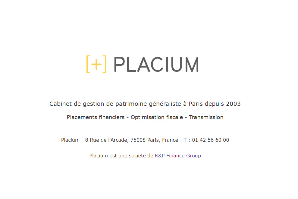 Placium, gestion de patrimoine à Paris