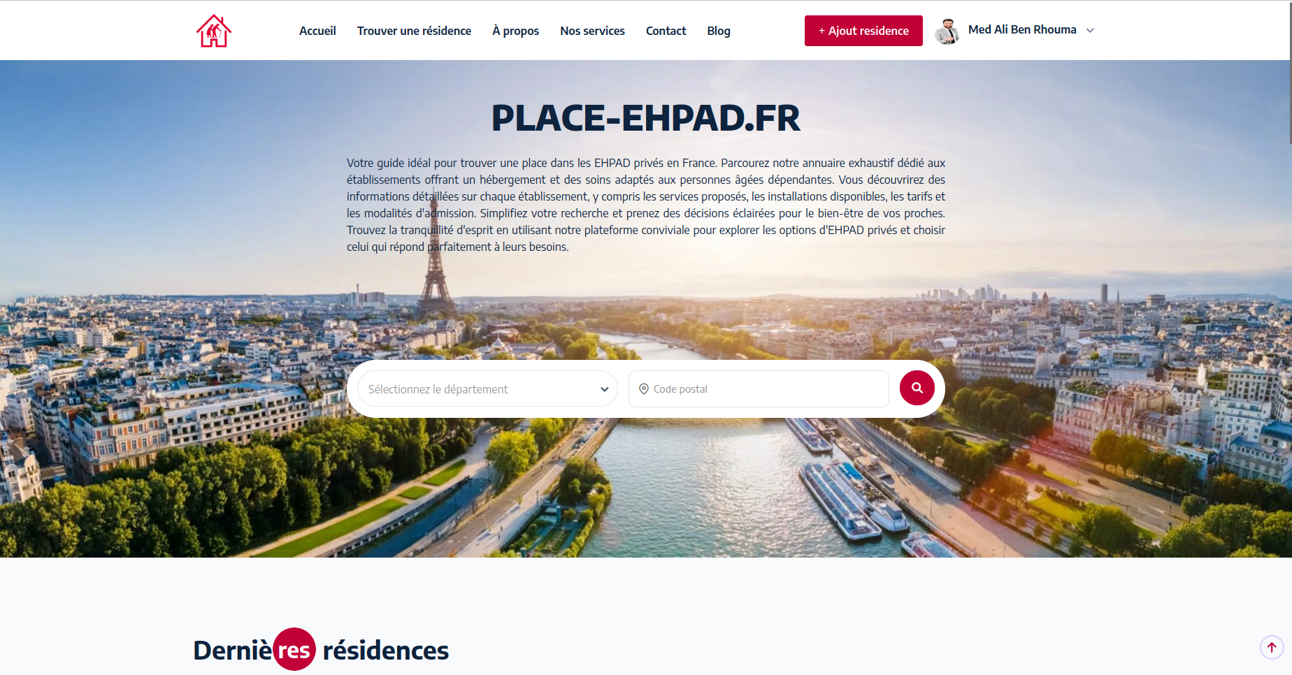 Place-ehpad.fr, Annaire Ehpad